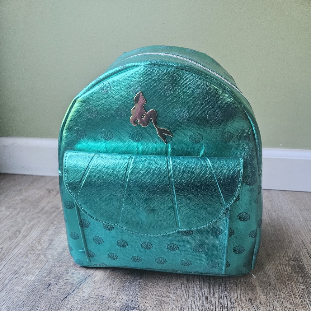Disney's The Little Mermaid Ariel Mini Backpack with Shell Emboss
